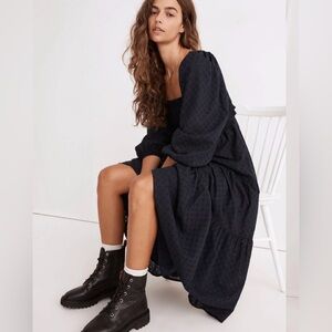 Madewell Petite Lucie Cutout-Back Midi Dress